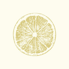a picture of a lemon in section