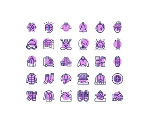 A Set of Winter Icons