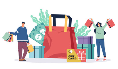 Customer service loyalty discount concept. Vector design graphic illustration