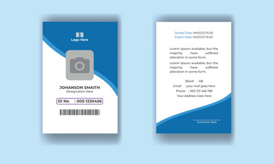 modern  ID Card Template Design