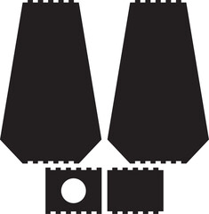 Wooden vase for flowers. Laser cut file. Constructor. 3mm