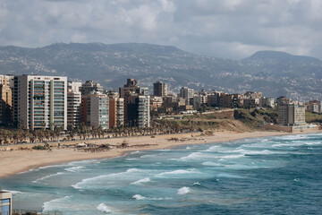 The coastal quarter of Raouchen in Beirut