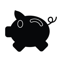 piggy bank icon, piggy vector, bank illustration