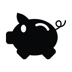 piggy bank icon, piggy vector, bank illustration
