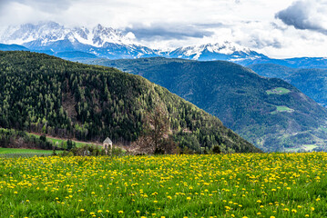 hidden church tower in oberbozen