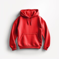 red jacket isolated on white background red hoodie winter wear jacket clothing fashion east to cut out
