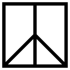 A Vector of Peace Symbol Design