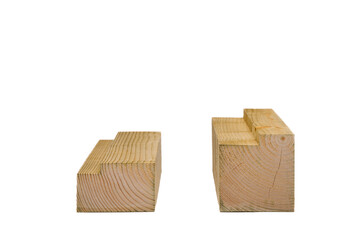 milled wooden slats, in various sizes