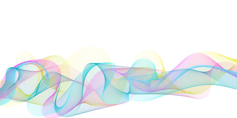 Abstract technology and science flowing wave lines background. Design used for technology, science, banner, template, wallpaper, business and many more.