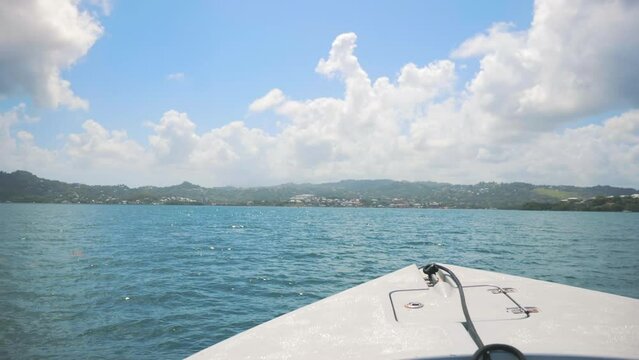 Boat on the Caribbean sea (Martinique)