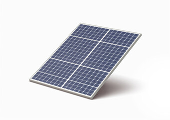 Solar panel isolated on transparent or white background, png