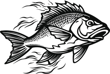 Charming Fish Vector Designs for Coastal and Beach-inspired Art
