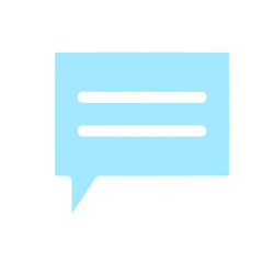 Single icon of chat bubble, simple design of chat bubble icon, chat symbol, talk sign