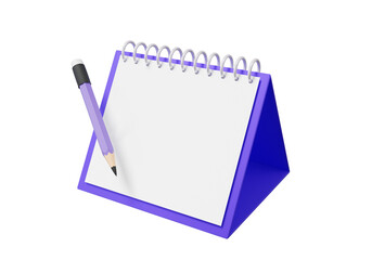 Calendar icon symbol with day month year time concept. on isolated background. appointment agenda, event, minimal cartoon style design. 3d render illustration