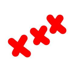 Red Crosses Doodle