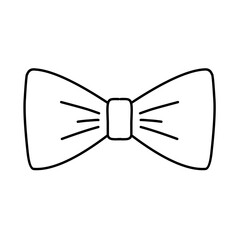 vector trendy style bow tie icon
