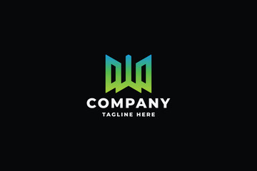 Wing Web Letter W Pro Logo Template
