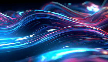 abstract technology wave background
