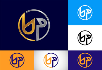 Fototapeta premium Initial Letter U P Logo Design Vector Template. Graphic Alphabet Symbol For Corporate Business Identity