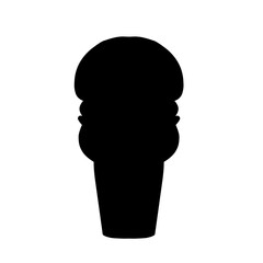 Ice cream silhouette vector illustration