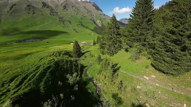 Le long de la route de la soif, dans les Aravis, Savoie/Haute-Savoie, France 07/19