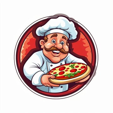 Pizza Logo Food Logo Great for Restaurant Logo and Food Creation Contents