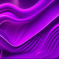 3d render, abstract neon background with fantastic curvy shape, layers and folds. GENERATED AI