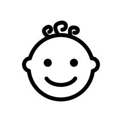 Obraz premium Baby Boy Icon - Thin line icon - Nursery - EDITABLE STROKE - EPS Vector