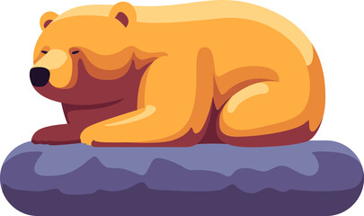 sleeping bear cartoon cute