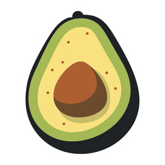 Fresh avocado slice, perfect for healthy snacking