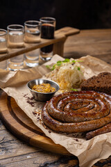 Delicious meat dishes close up