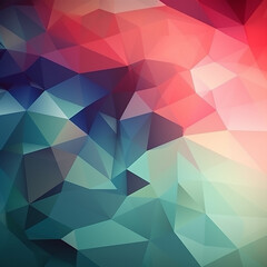 Fototapeta premium Abstract colorful background, polygonal graphics, beautiful color transitions, creative wallpaper, generative ai