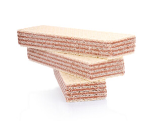 waffles on a white background