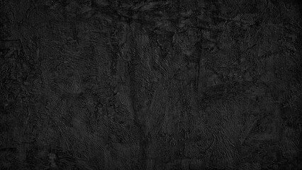 Abstract Black wall texture for pattern background. wide panorama picture. Black wall texture rough background dark concrete old grunge background black, texture background template page web banner