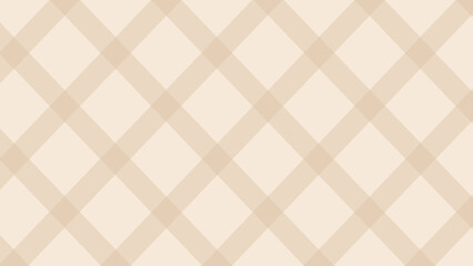 Diagonal brown plaid on the beige background