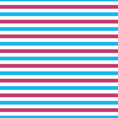 Striped seamless pattern with pink blue horizontal line. Fashion graphics design for t-shirt, apparel and other print production. Strict graphic background. Retro style.
