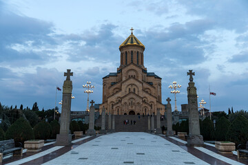 Holy Trinity Cathedral of Tbilisi - obrazy, fototapety, plakaty