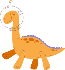 Dinosaur Astronaut In Space