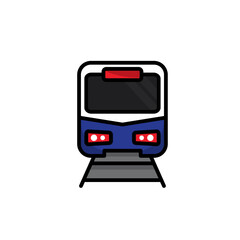 Sky Train vector, Subway, train icon Transportation symbols for logo banner button web app - SVG File
