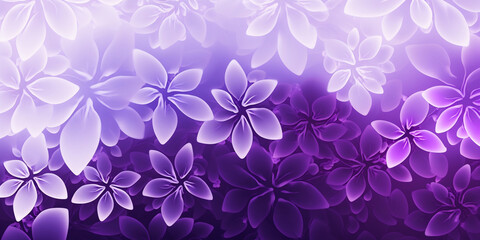 violet purple seamless flower pattern combined with a soft light orchid gradient