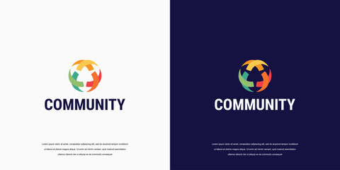 community logo, social group logo icon