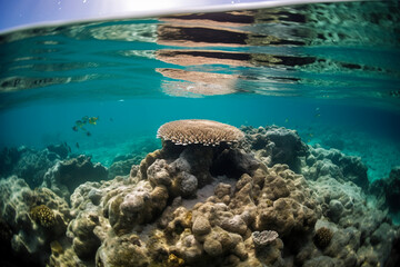 Fototapeta na wymiar Vibrant Marine Life in the Great Barrier Reef, ai generated
