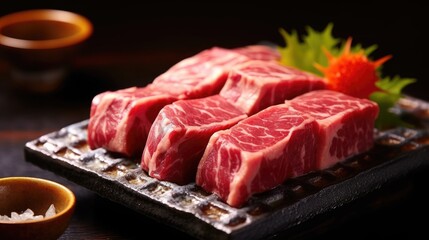 Delicious Japanese Kobe beef