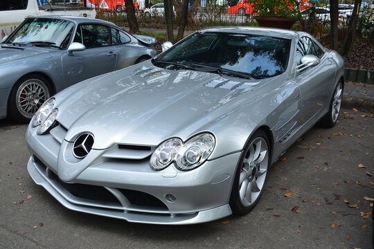 Mercedes Benz Slr Mclaren At Sneaky Mods Car Meet In Paranaque, Philippines