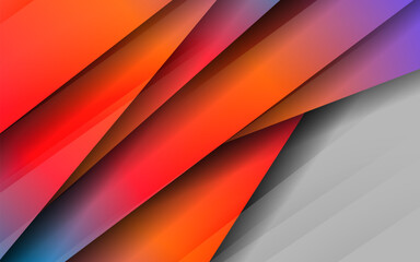 Obraz premium Abstract overlap layer papercut gradient background vector