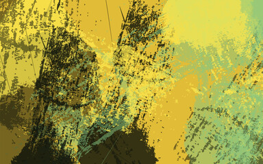 Abstract grunge texture splash paint wall colorful background vector