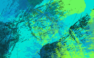 Abstract grunge texture splash paint wall colorful background vector