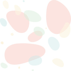 Background texture from abstract colored spots in trendy soft shades of various shapes. Vector. EPS