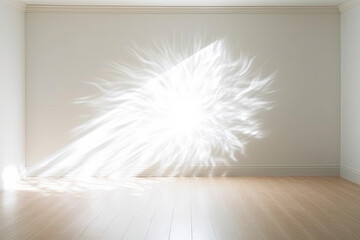 white room with rays drawing, AI Generative