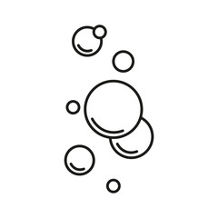 bubble icon. Vector illustration. Stock image.